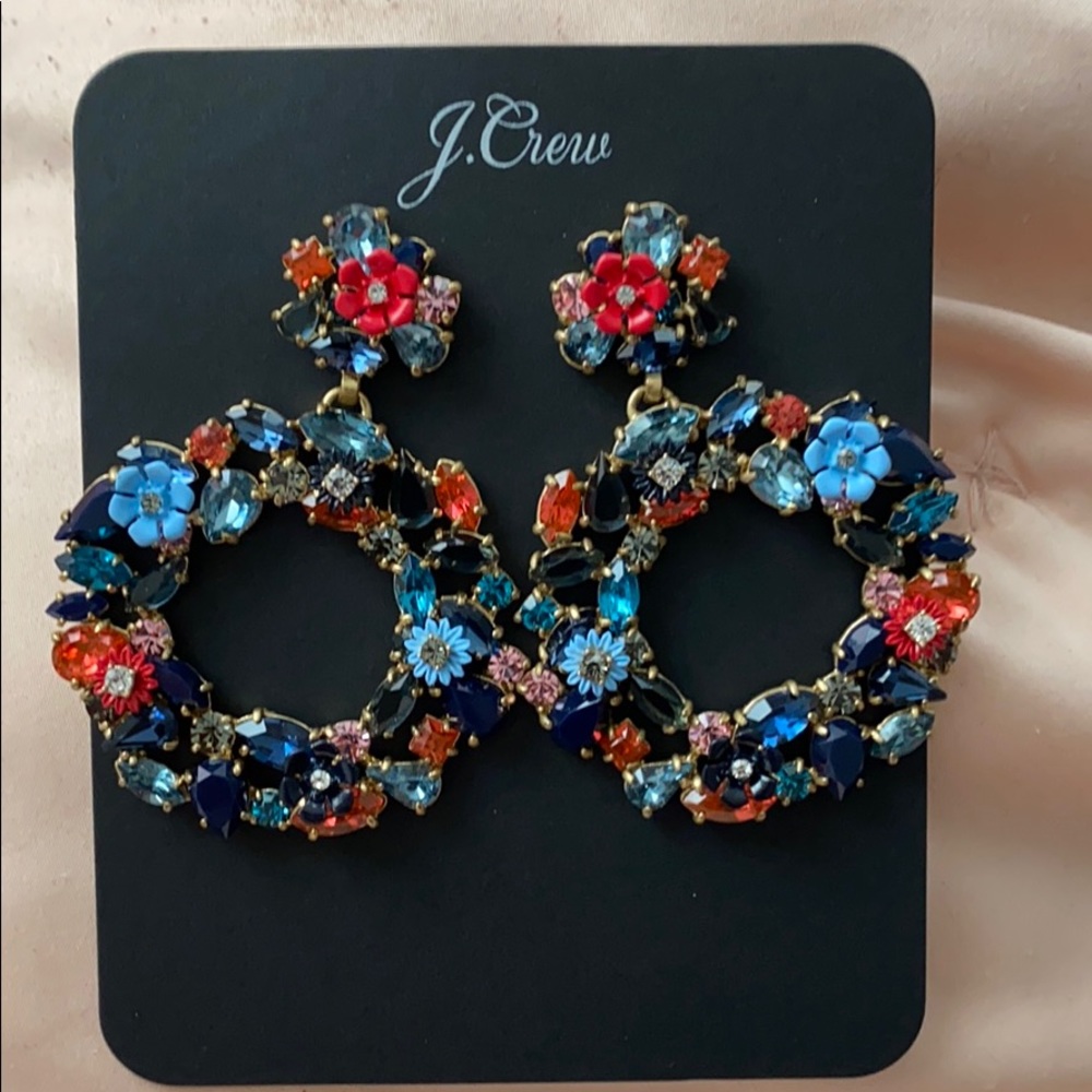 Crystal Flower Earrings